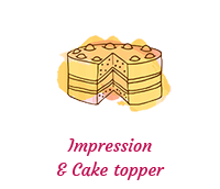 Cake topper et impression gâteau - Dinette et Gâteaux